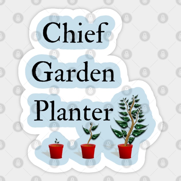 Chief Garden Planter Sticker by Style Conscious